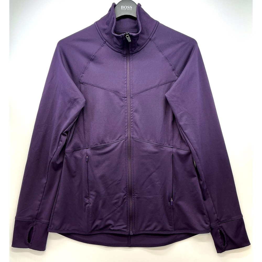 Champion C9 Athletic Zip Jacket Purple Sz M Athleisure Running Thumbholes